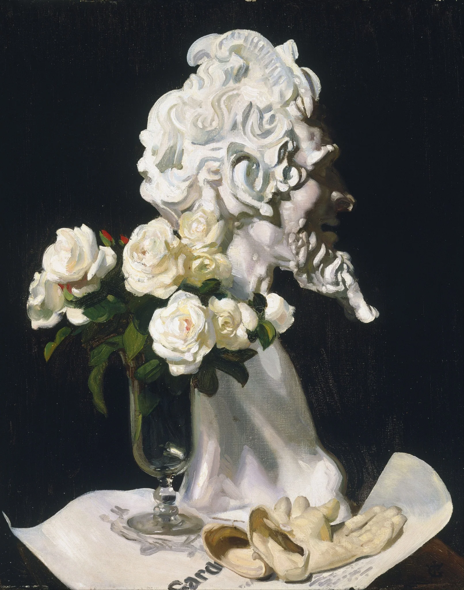 Pan is dead (still life), by George Washington Lambert, oil, 1911