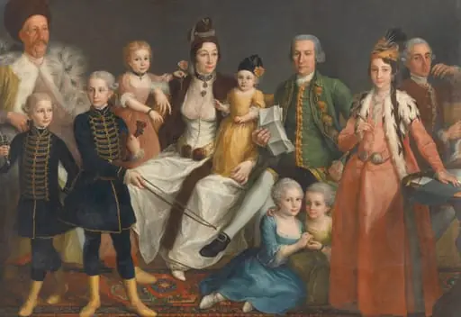Portrait of the Van Lennep Family, a Merchant Family in Izmir