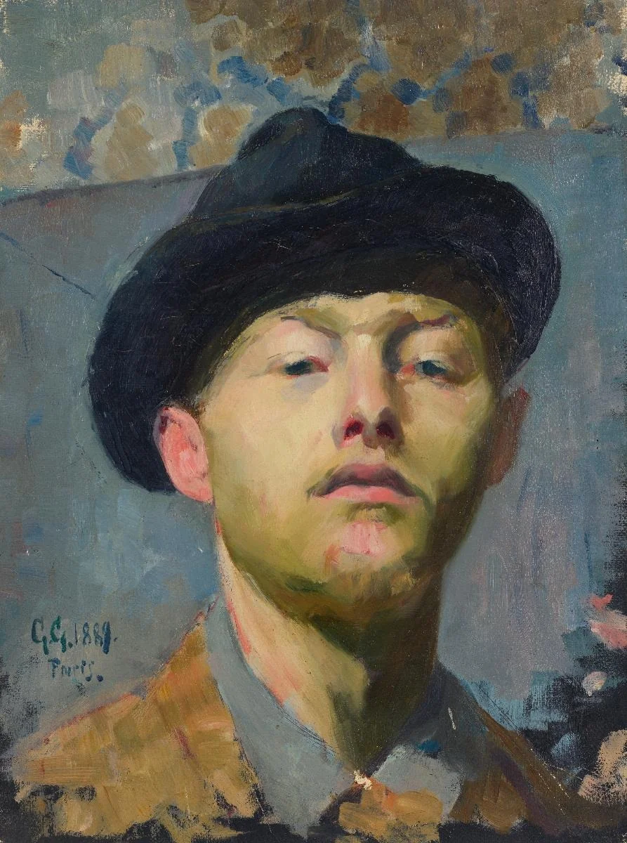 Selbstbildnis, by Giovanni Giacometti, oil, 1895