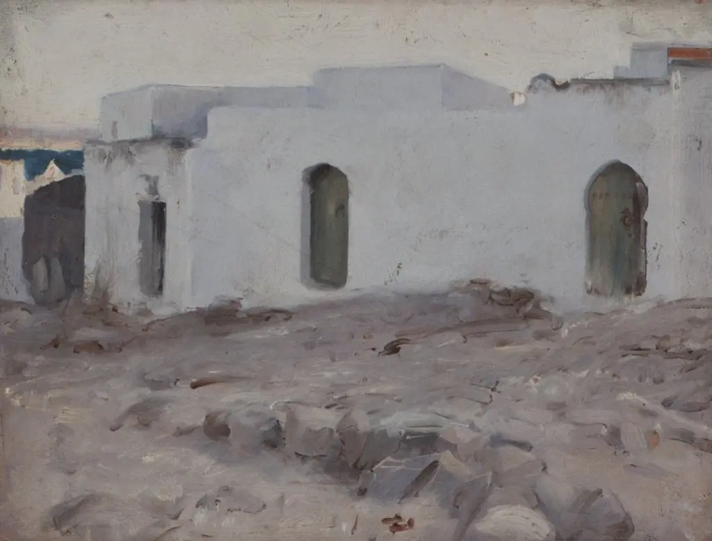 Moorish Buildings on a Cloudy Day