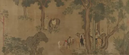 舊傳錢選   錦堂圖   卷|Brocade Hall