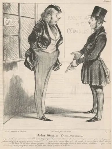 Robert Macaire commissionnaire
