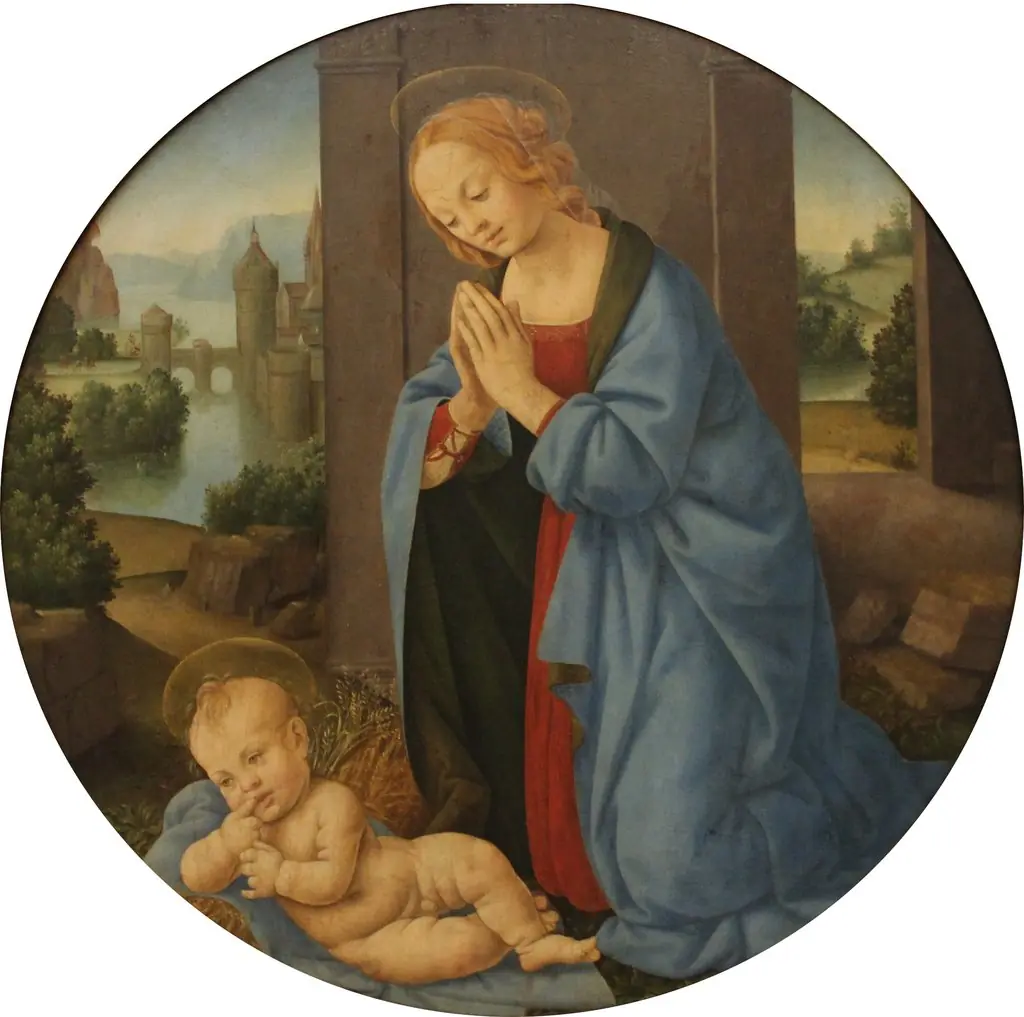 The Virgin adoring the Child