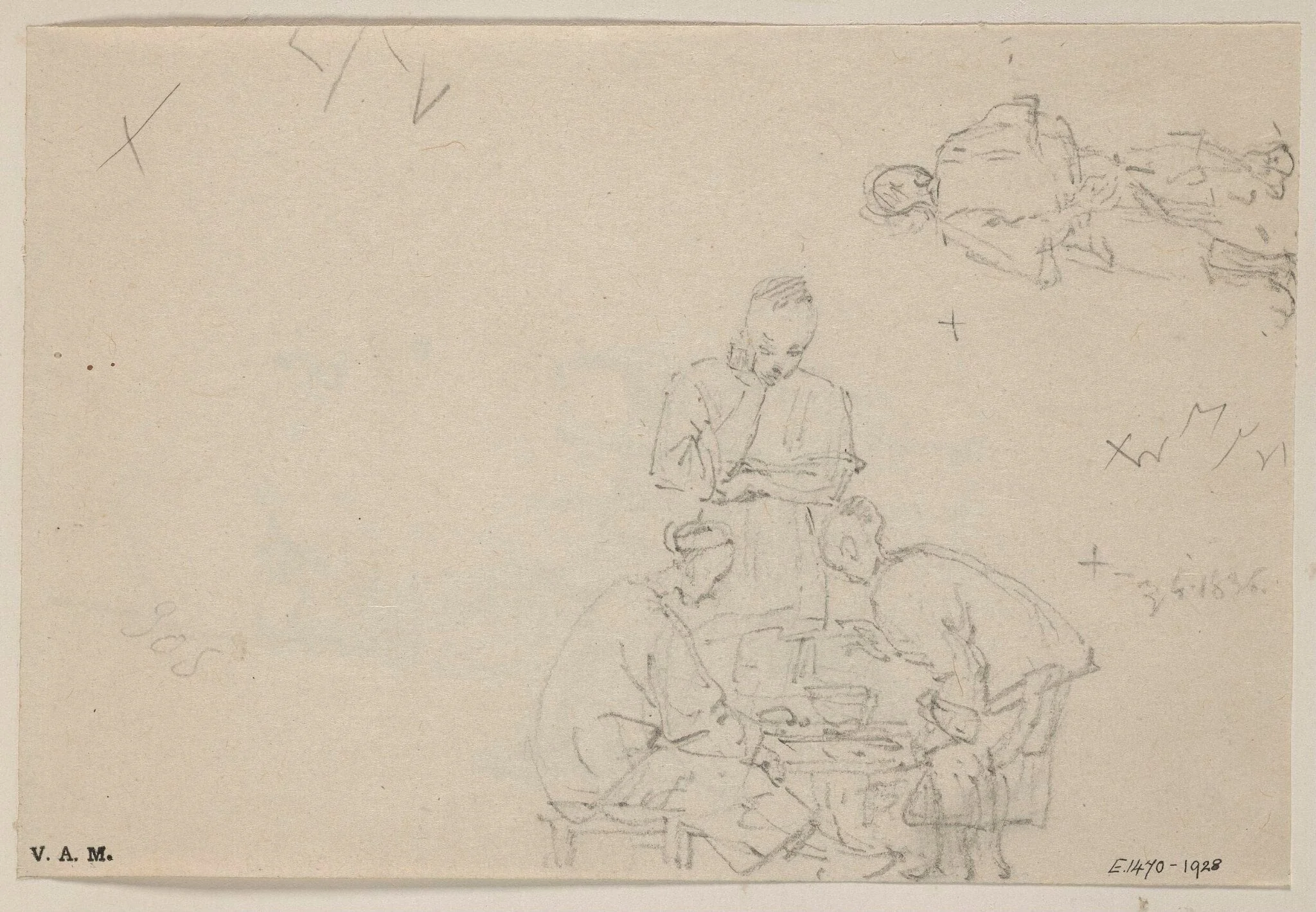 Chinese figures, by George Chinnery, 8
