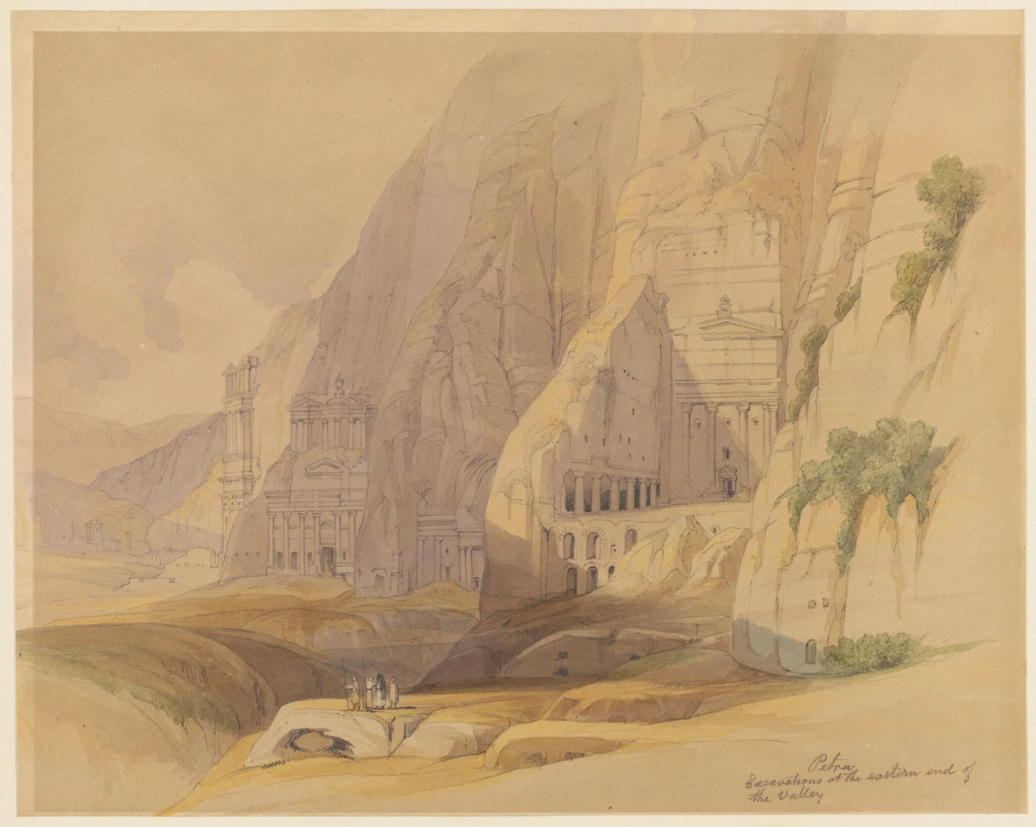 Petra  Excavations at the eastern end of the Valley