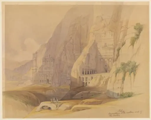 Petra  Excavations at the eastern end of the Valley