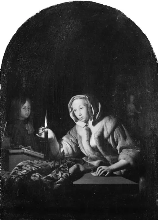 A Lady Sealing a Letter
