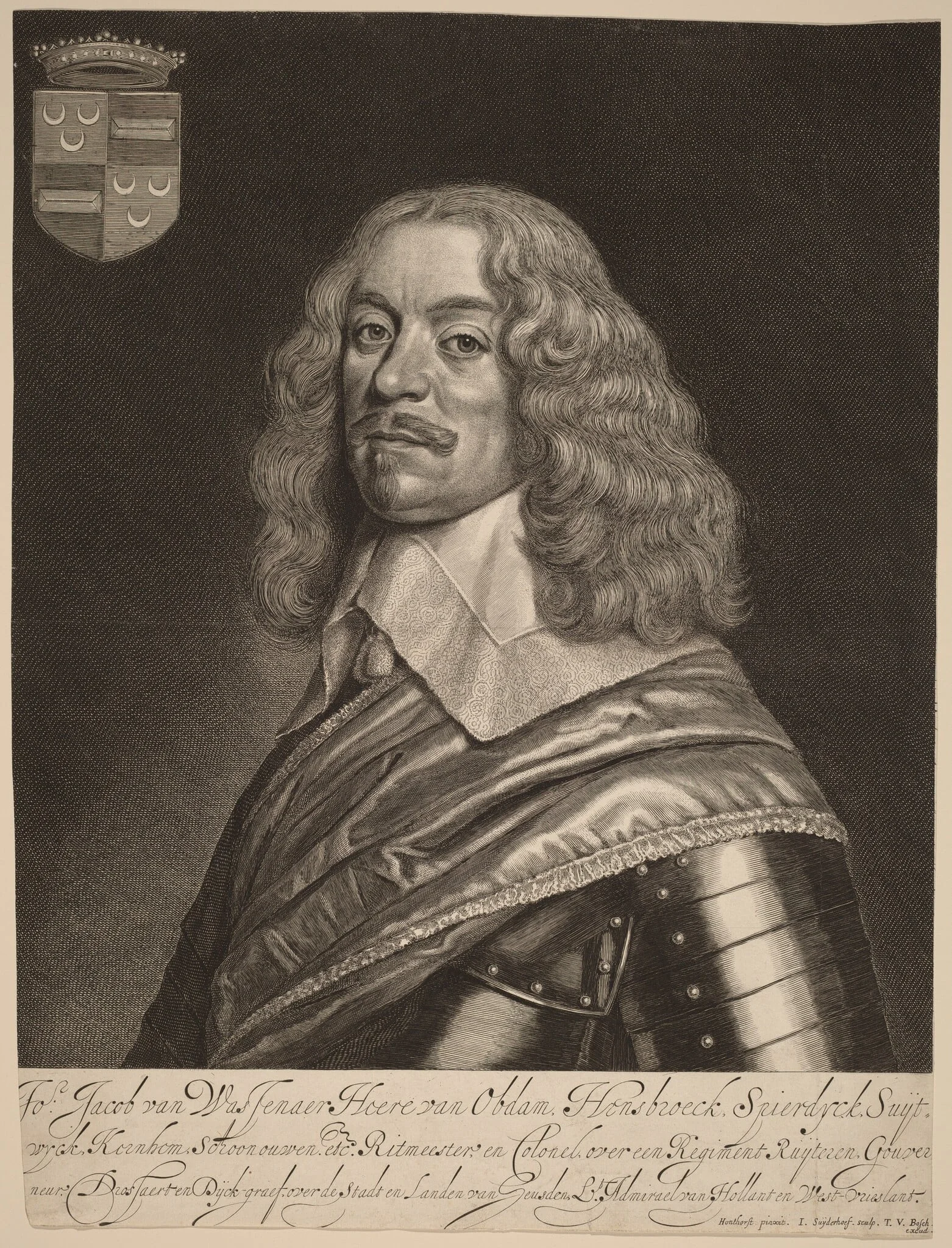 Jacob van Wassenaer van Obdam, by Jonas Suyderhoff, ink, 1650