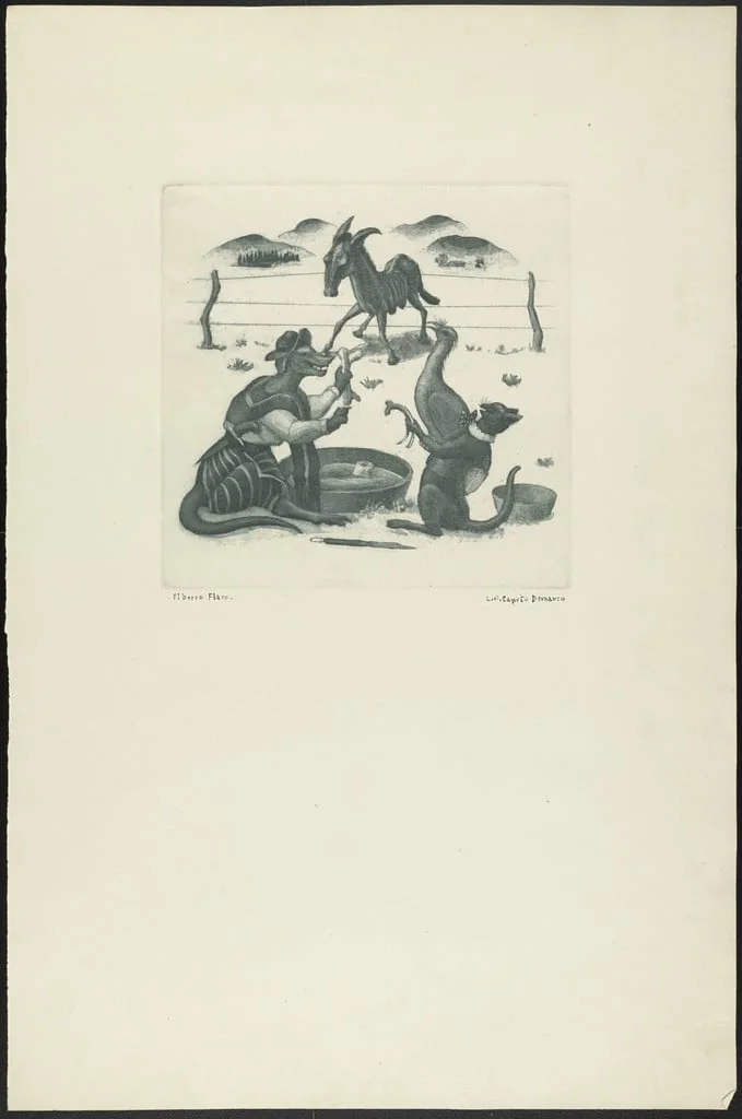 Untitled, by Luis B. Caputo Demarco, ink, 1939