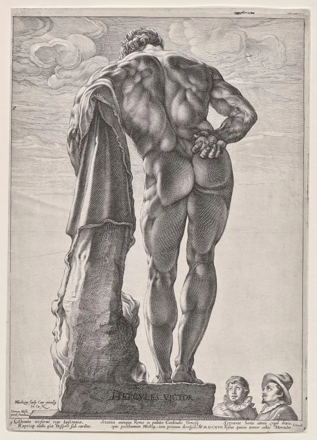 The Farnesian Hercules, by Hendrik Goltzius, 1592