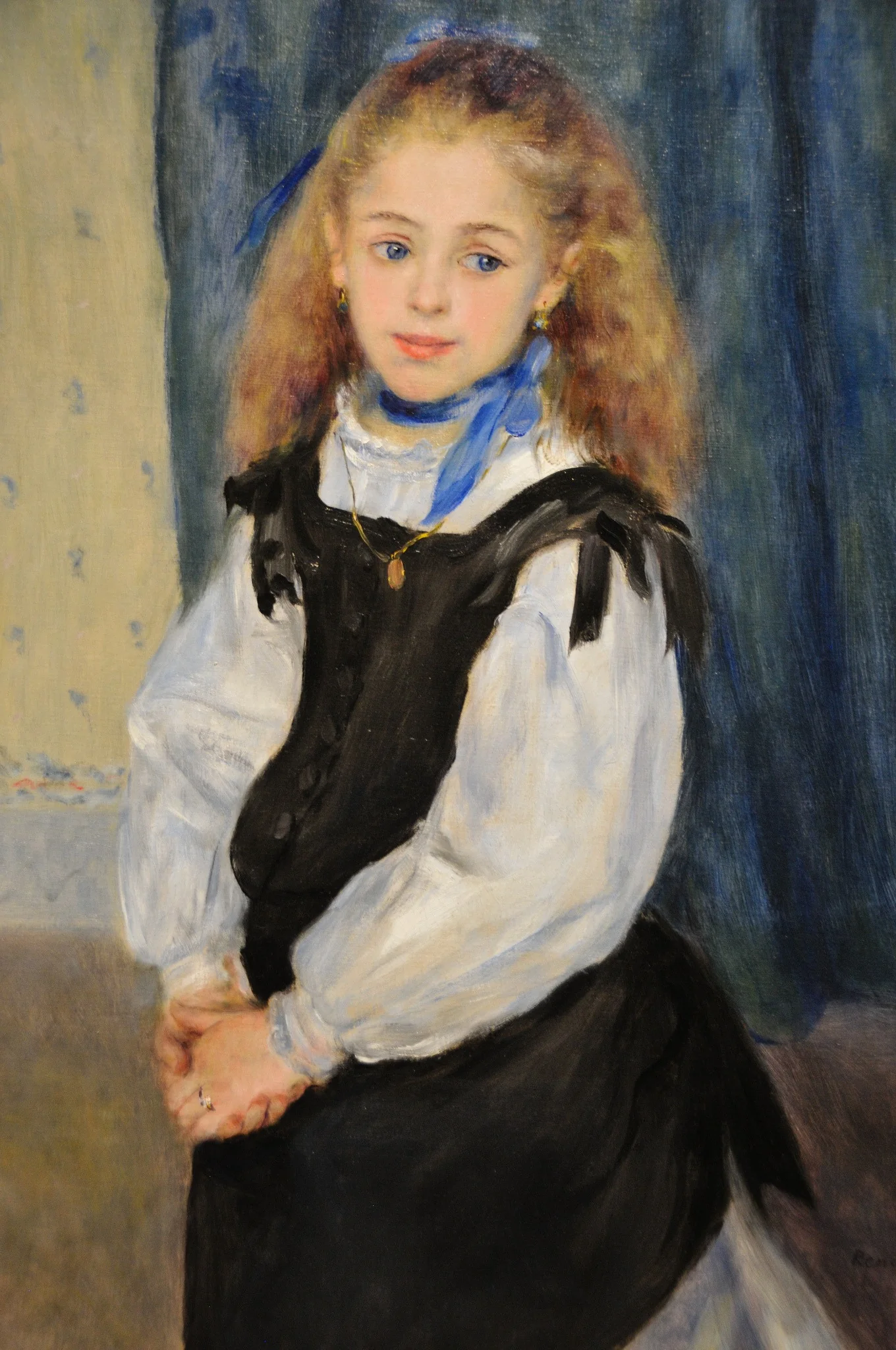 Portrait of Mademoiselle Legrand, by Auguste Renoir, oil, 1875