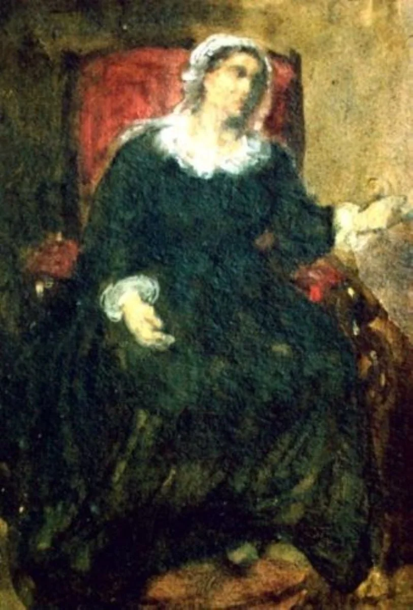 Bătrână pe fotoliu, by Louis Gustave Richard, unspecified, 1848