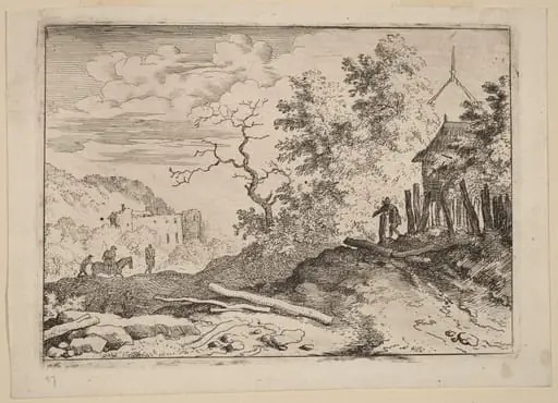 Hut with the Remains of a Hedge