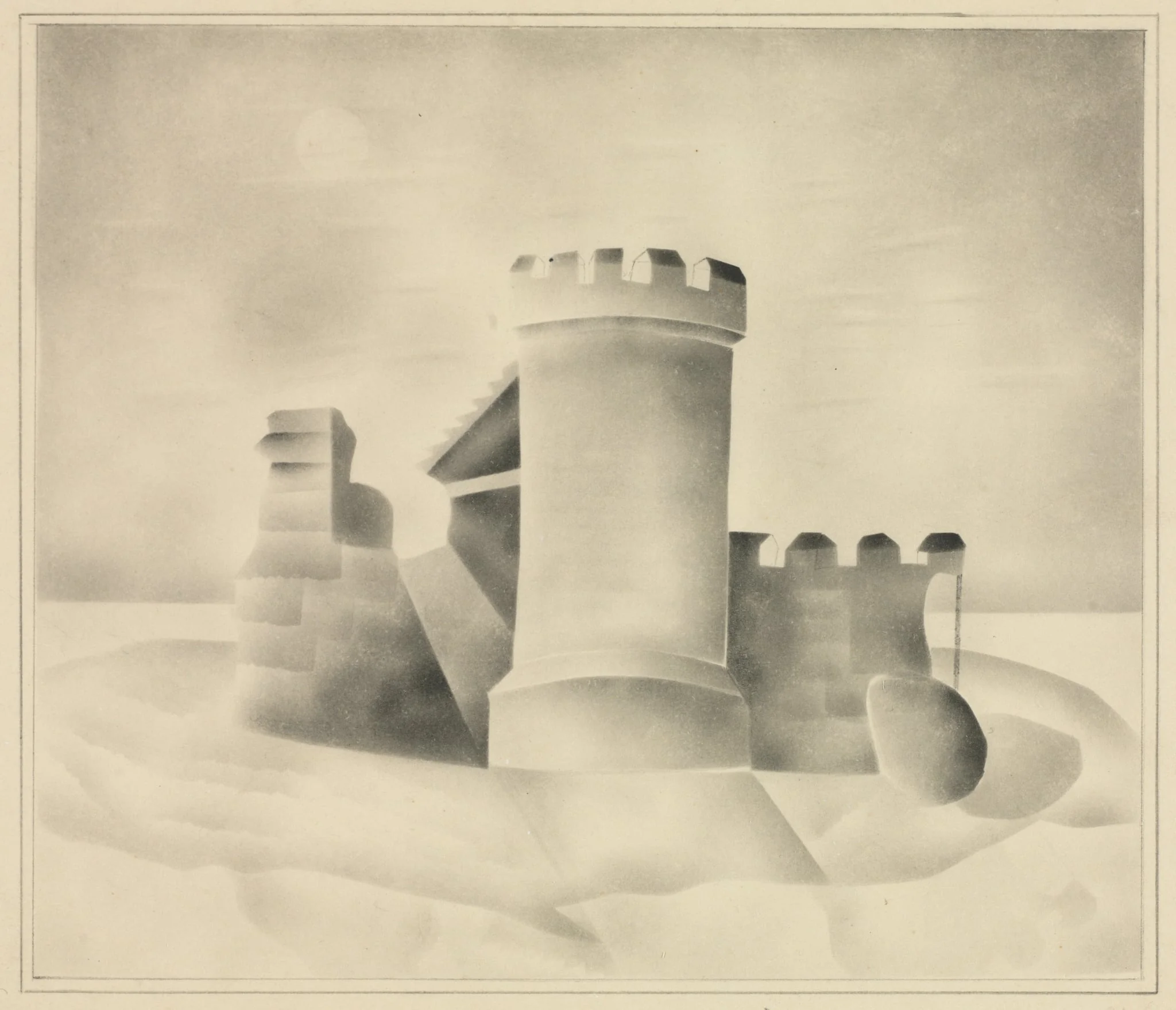 Ruins by Moonlight, by Mary Altha Nims, 1840