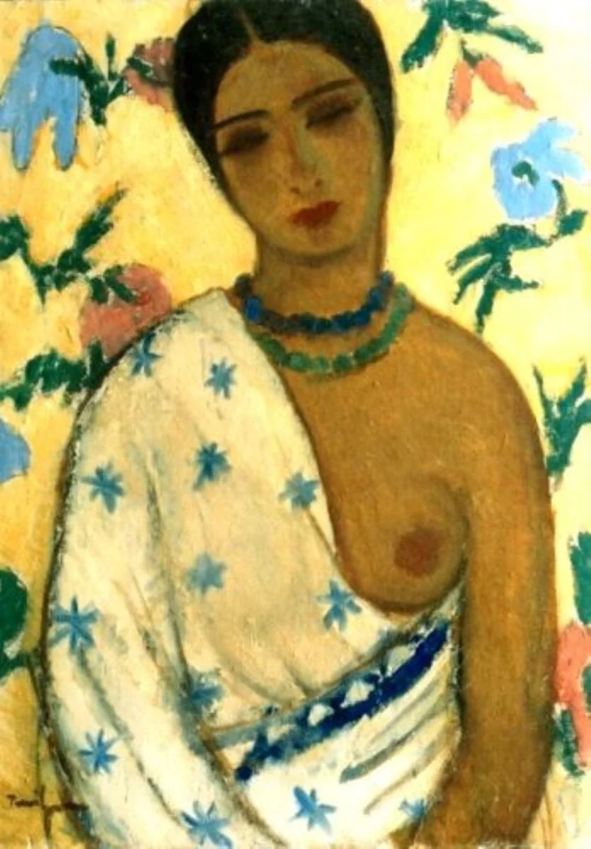 Portret de mulatră, by Nicolae Tonitza, unspecified
