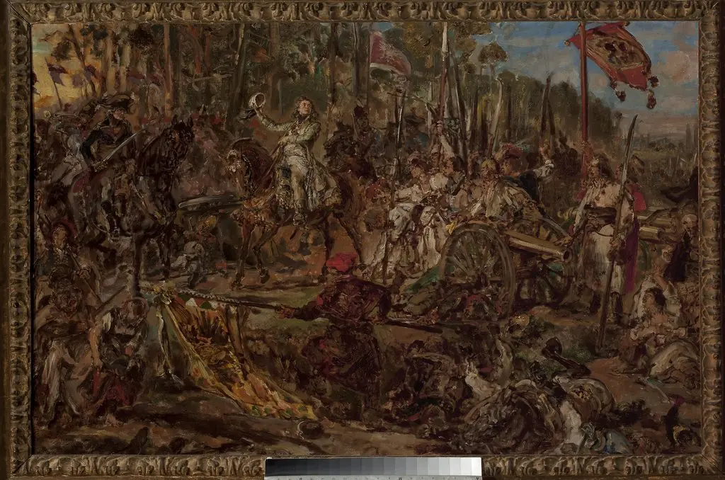 Kościuszko at Racławice, sketch