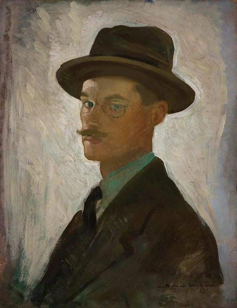 Self-Portrait, by Morton Livingston Schamberg, unspecified, 1911