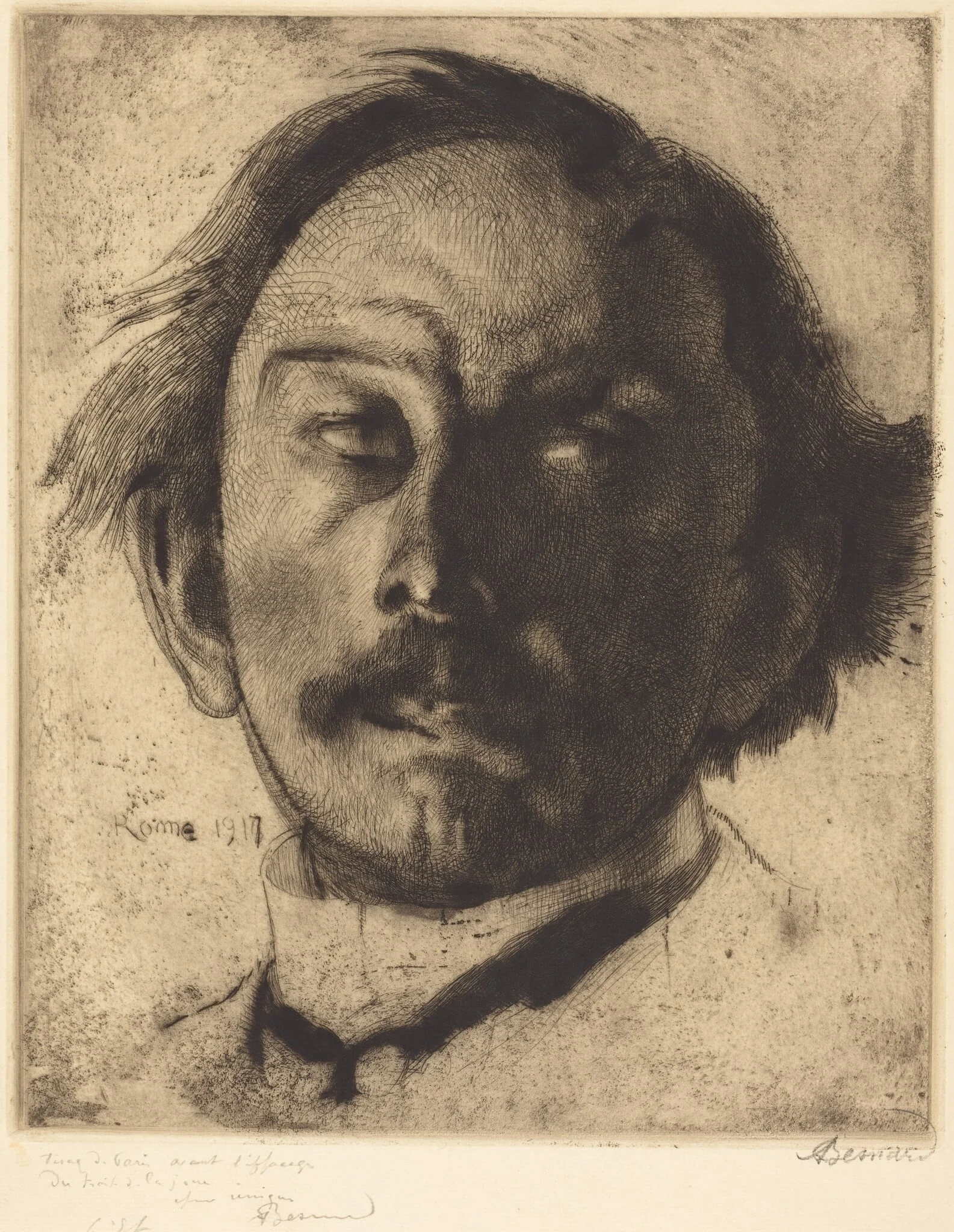 Jules Destrée, by Paul-Albert Besnard, ink, 1917