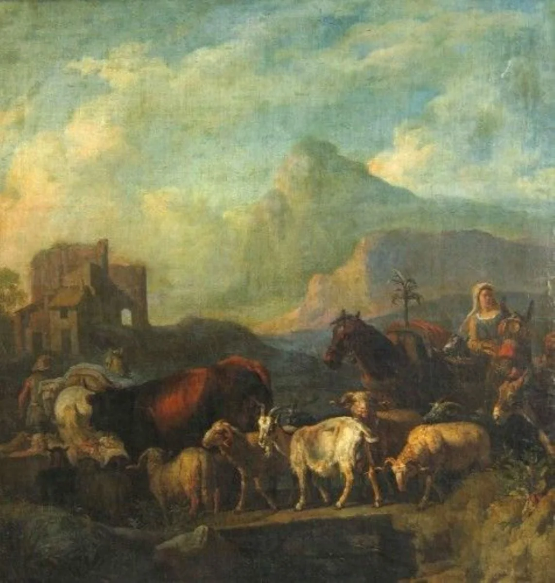 Turmă în drum spre casă, by Pieter van zis Standaart Bloemen, unspecified