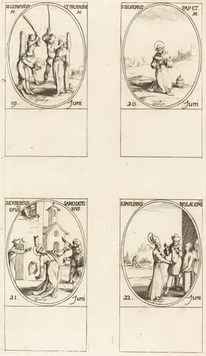 Sts. Gervase & Protase; St. Silverius; St. Eusebius of Samosata; St. Paulinus of Nola