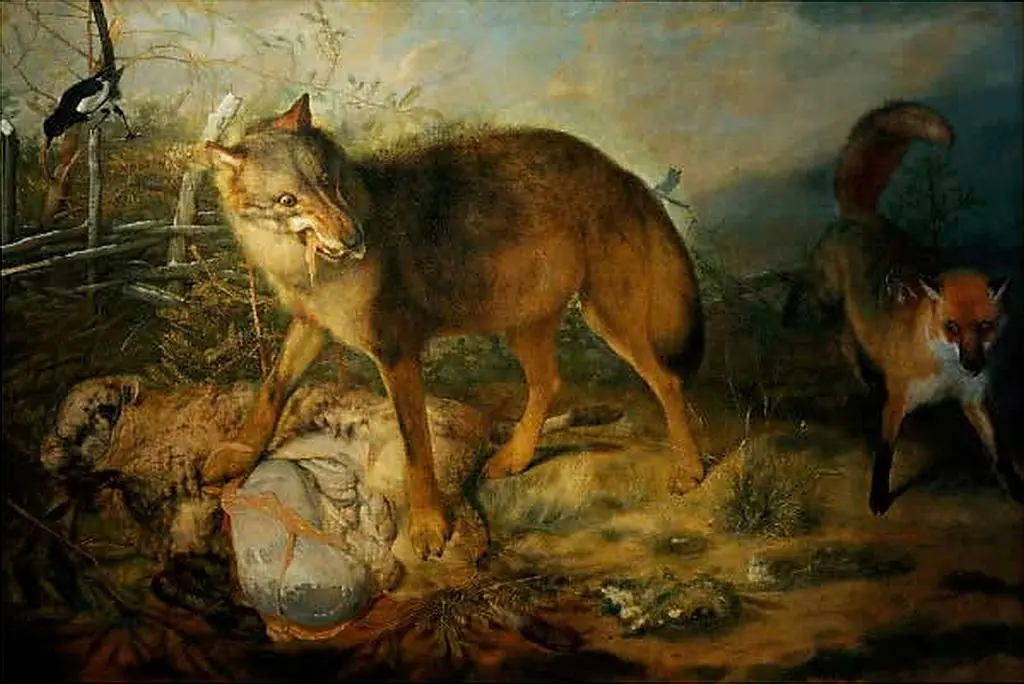 Wolf, fox and sheep