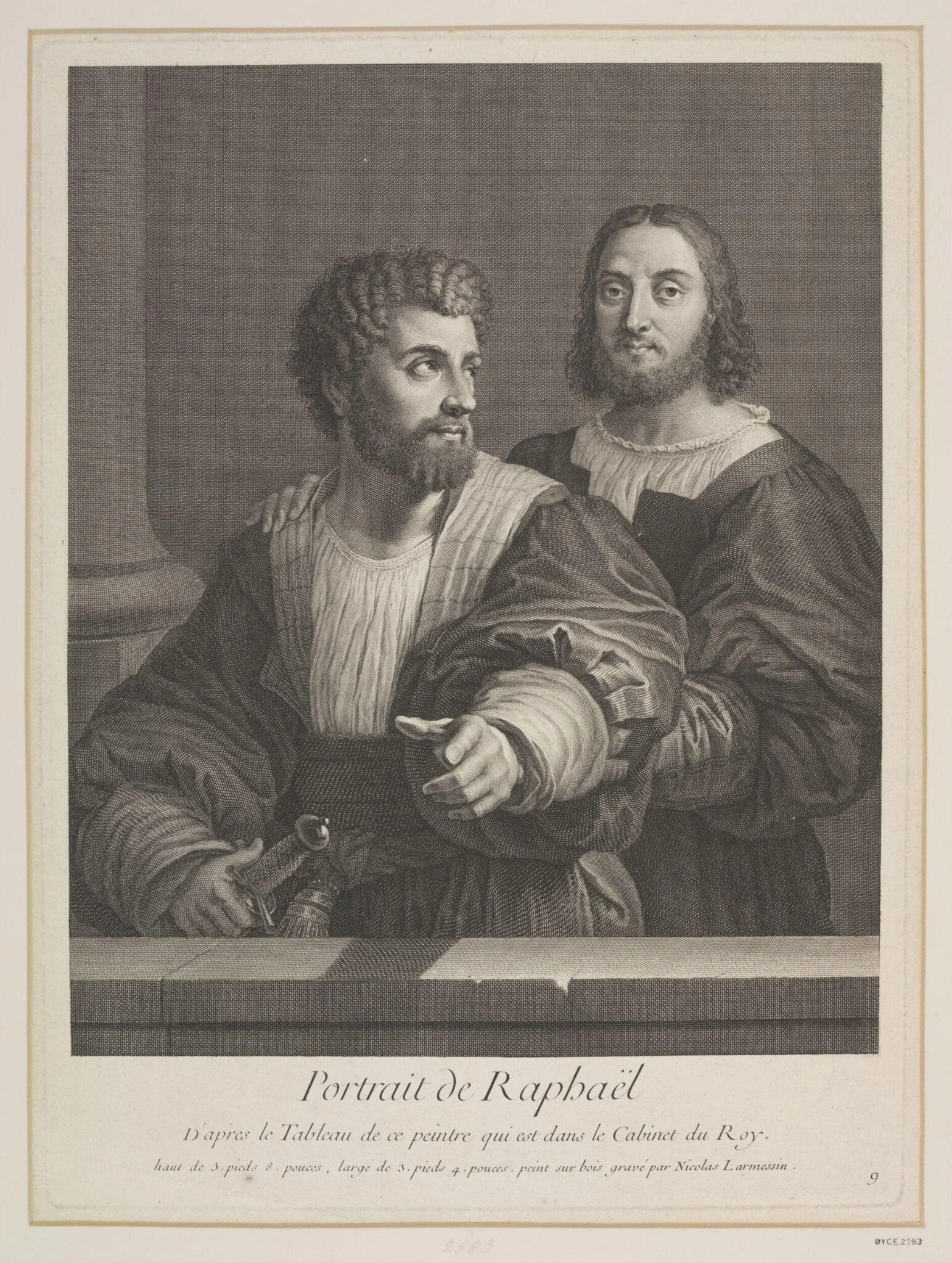 Portrait of Raphael, by Nicolas Larmessin, 1750