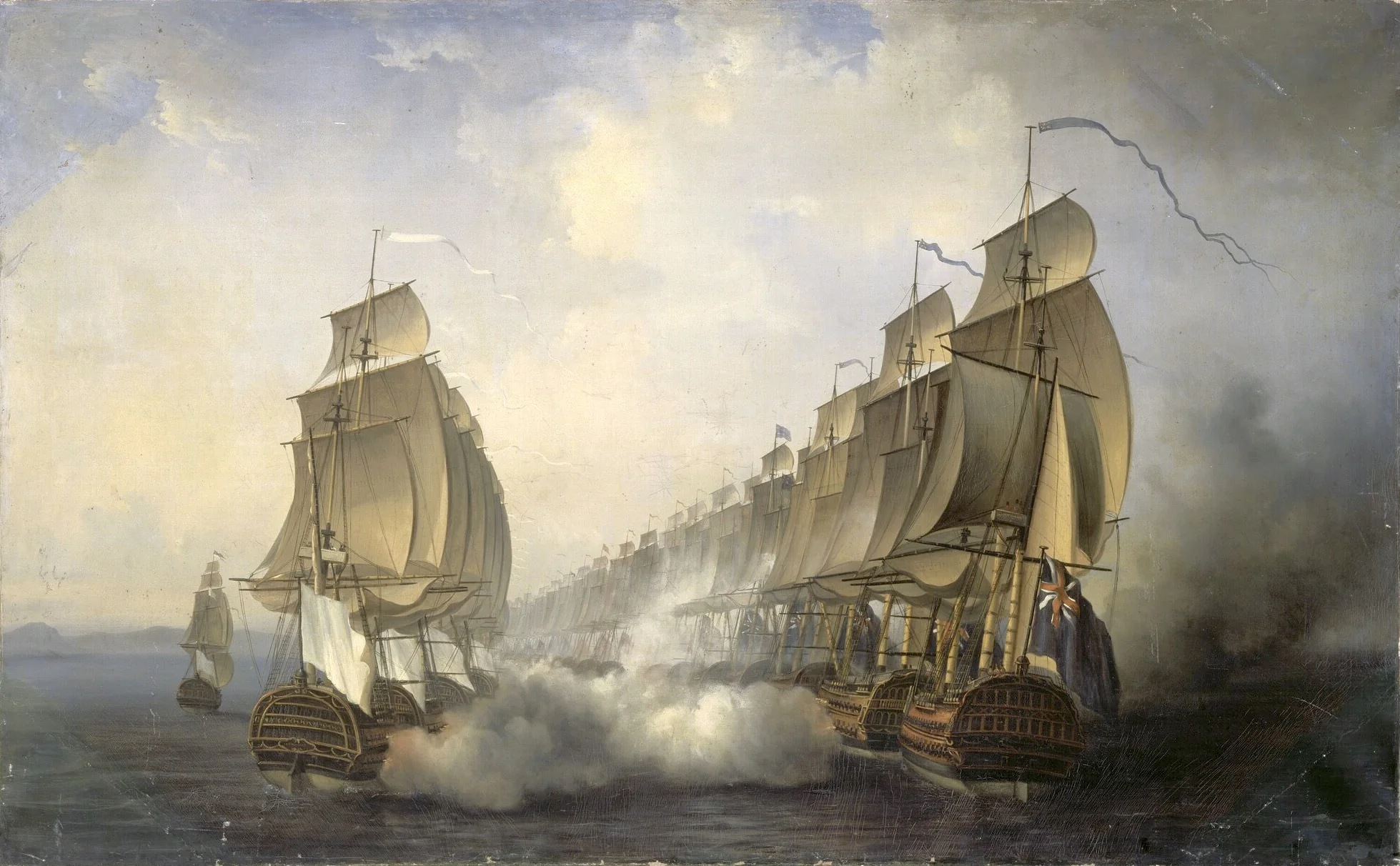 Naval battle of Gondelour, june 20, 1783