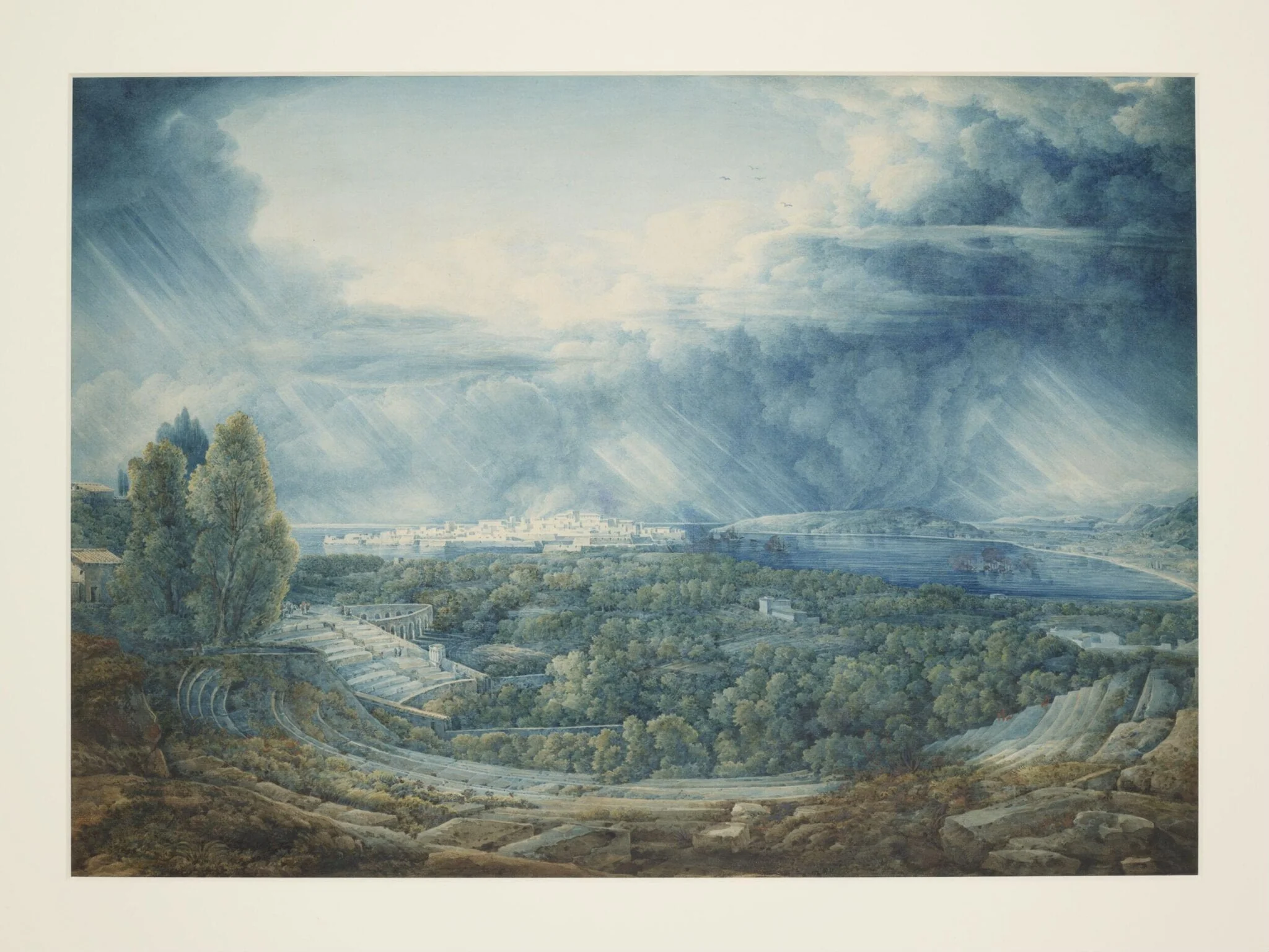 The Greek Theatre, Syracuse, by Abraham Louis Rodolphe Ducros, watercolor, 1775