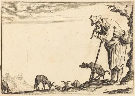 Shepherd Playing Flute