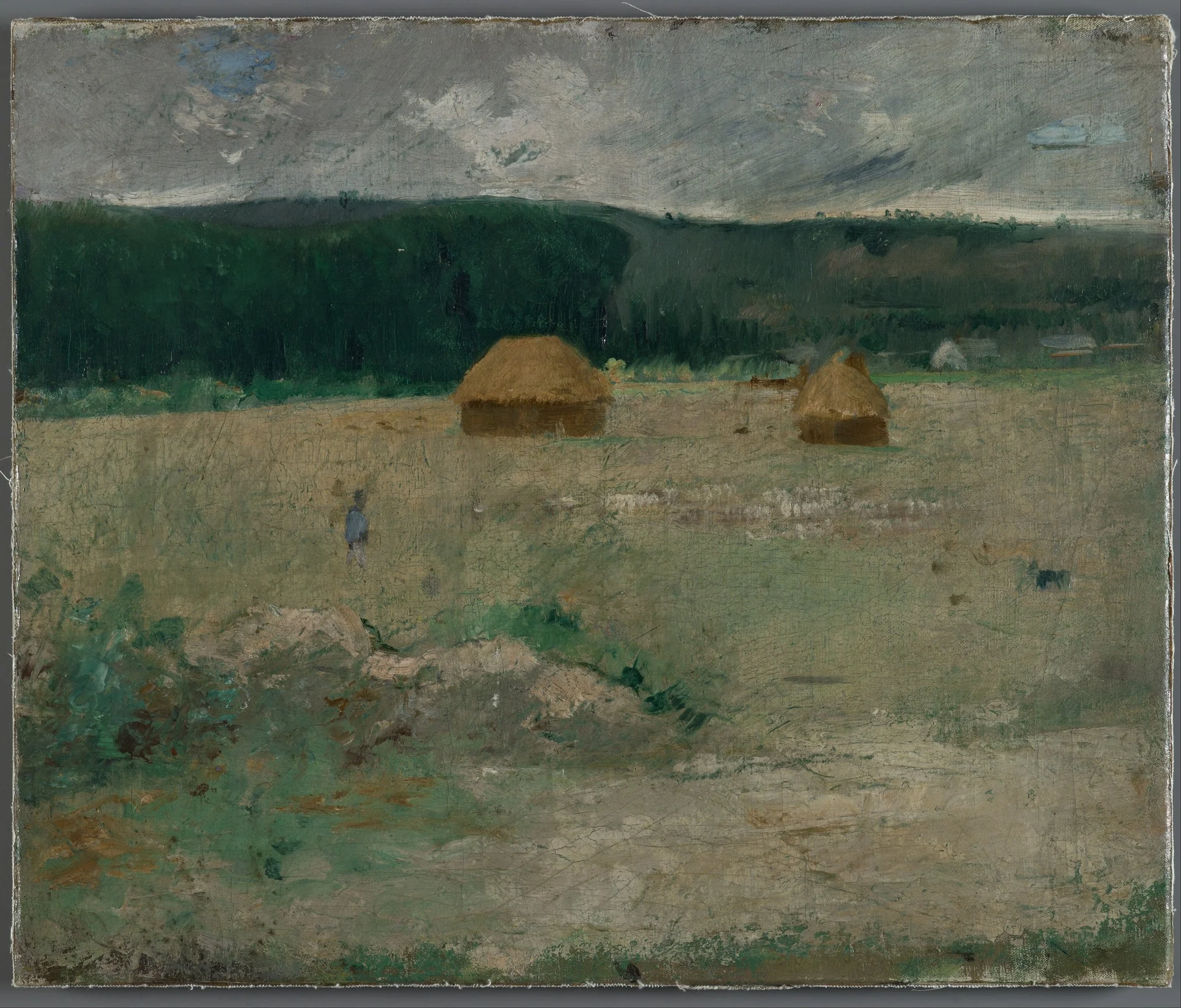 Giverny Farm, by Theodore Wendel, oil, 1894