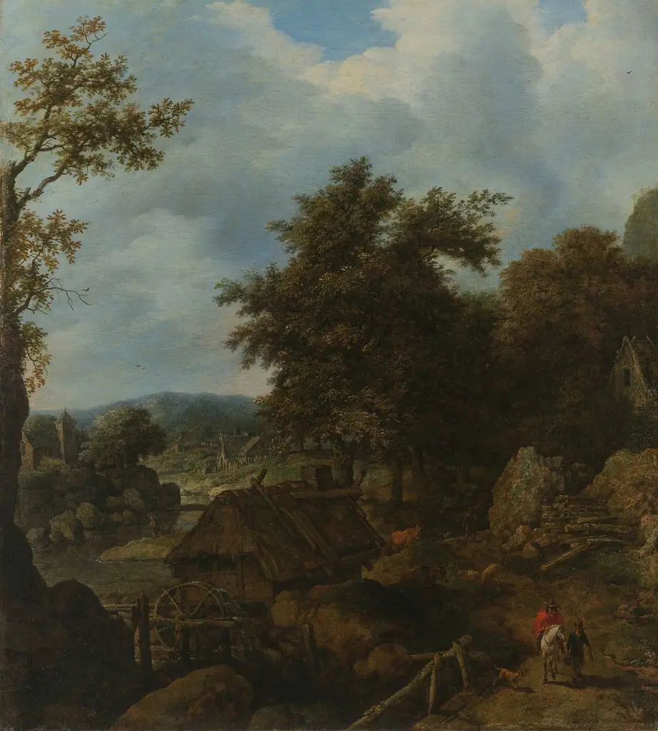 Swedish landscape with a watermill