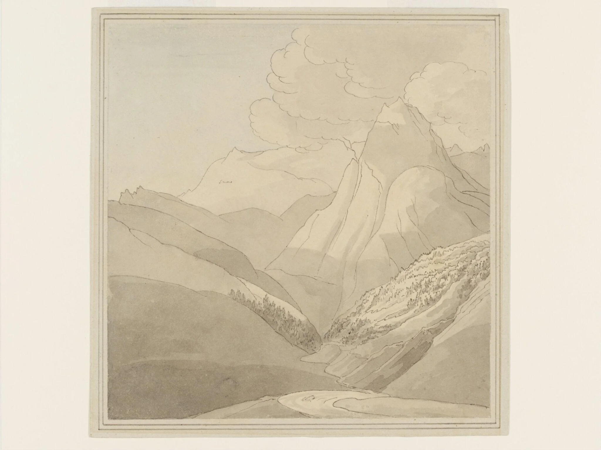 The Alps near the source of the Rhine