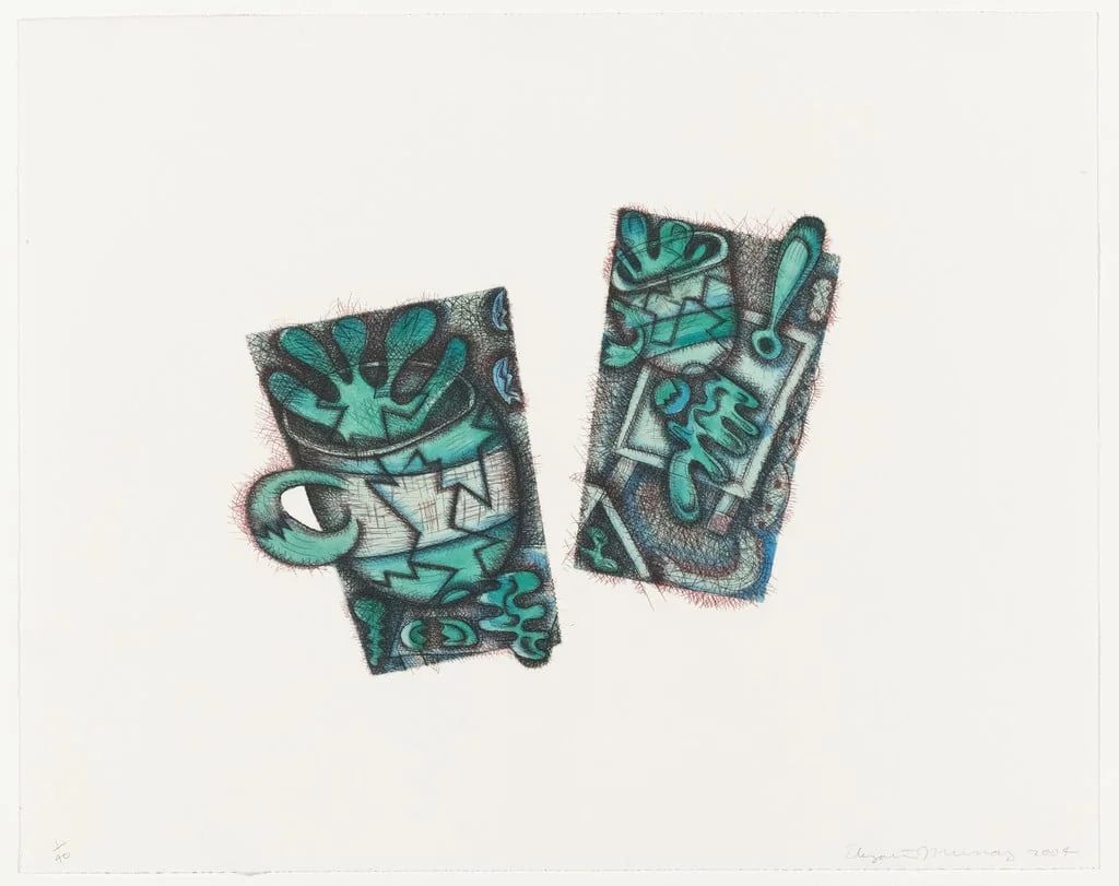 Untitled, by Elizabeth Murray, ink, 2004