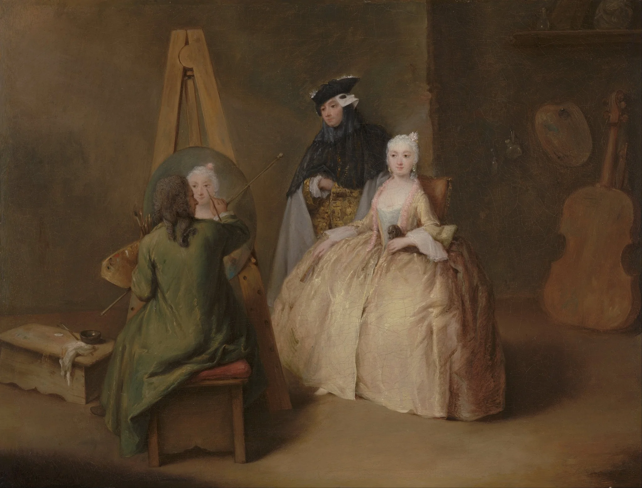 The Painter in his Studio, by Pietro Longhi, oil, 1741