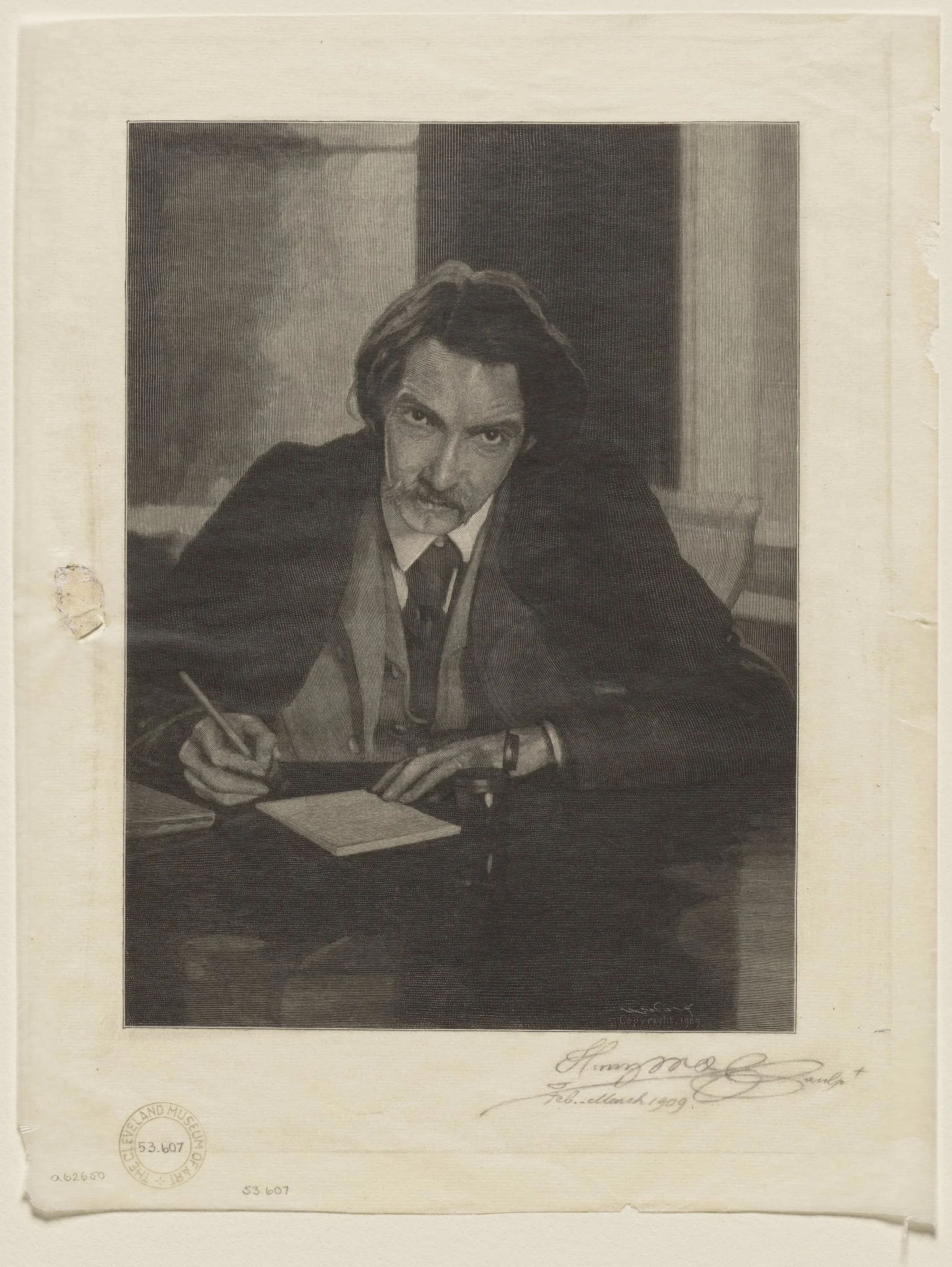 Robert Louis Stevenson, by Henry Wolf, 1909