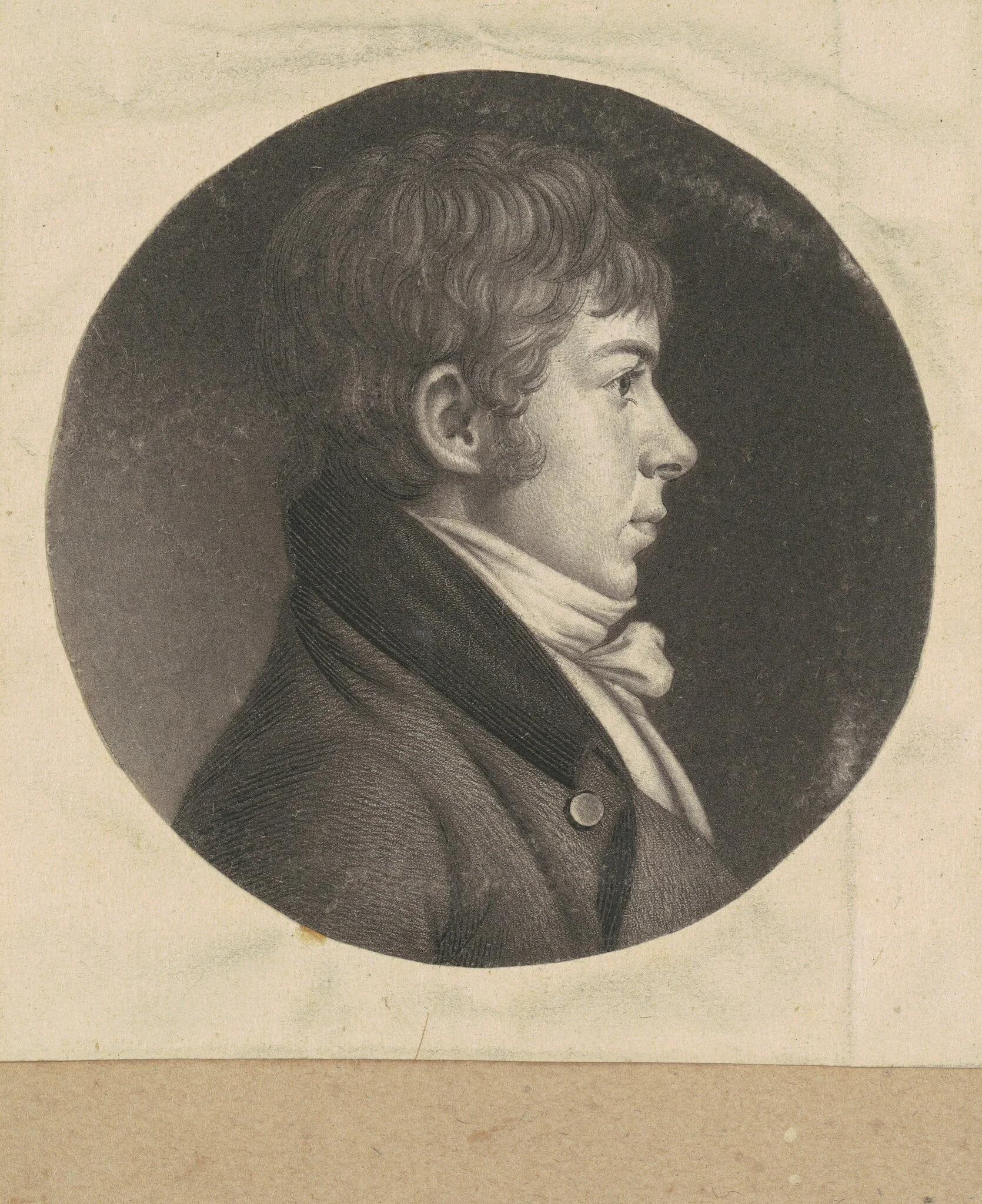 Philips, by Charles Balthazar Julien Févret de Saint-Mémin, ink, 1800