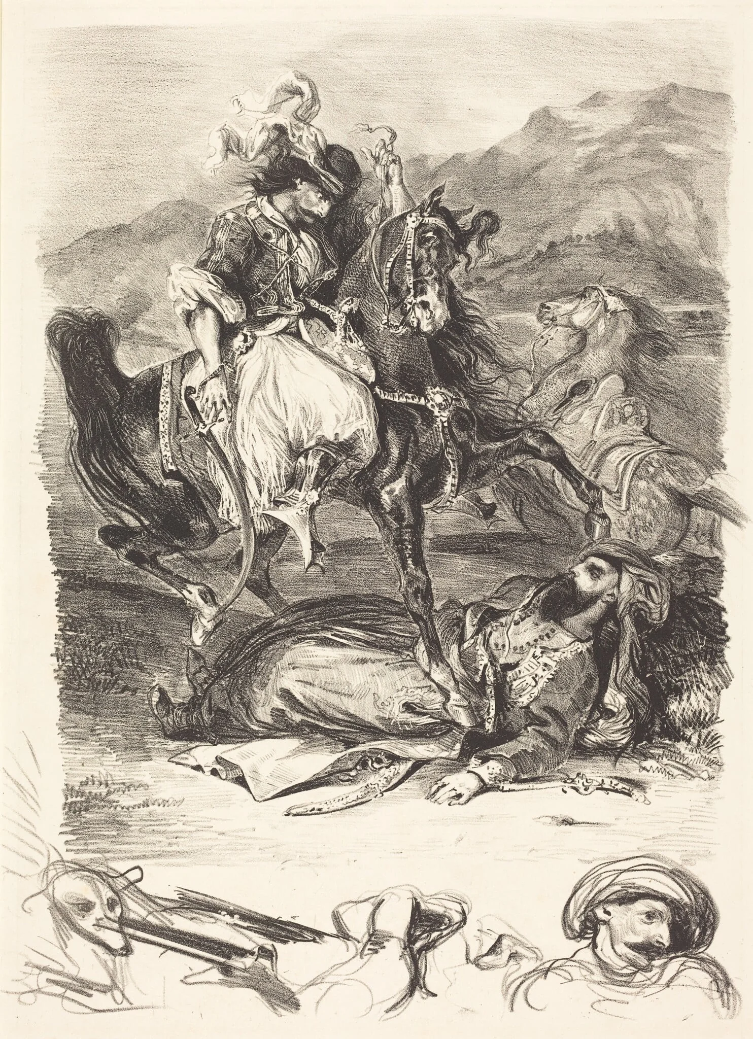 The Battle of the Giaour and the Pasha (Combat du Giaour et du Pacha)