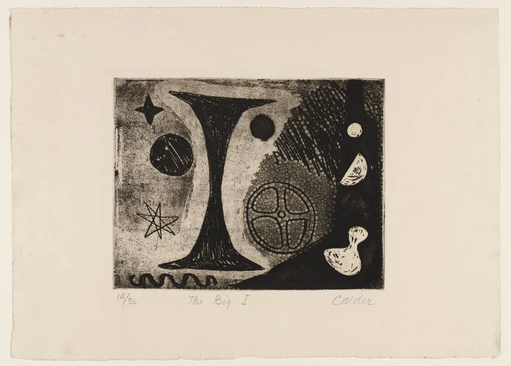 Untitled, by Alexander Calder, ink, 1944