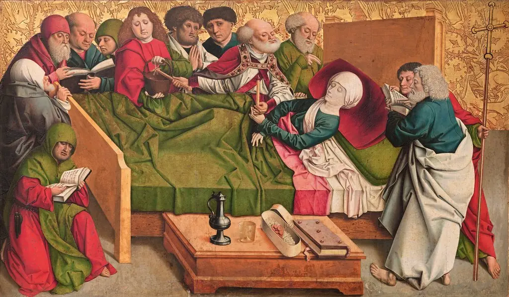 Marientod, Mitteltafel des sog. Pretschlaipfer-Triptychons