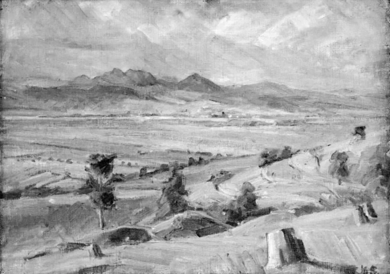 Udsigt over Waag-dalen, Slovakiet, by Unknown, 1929