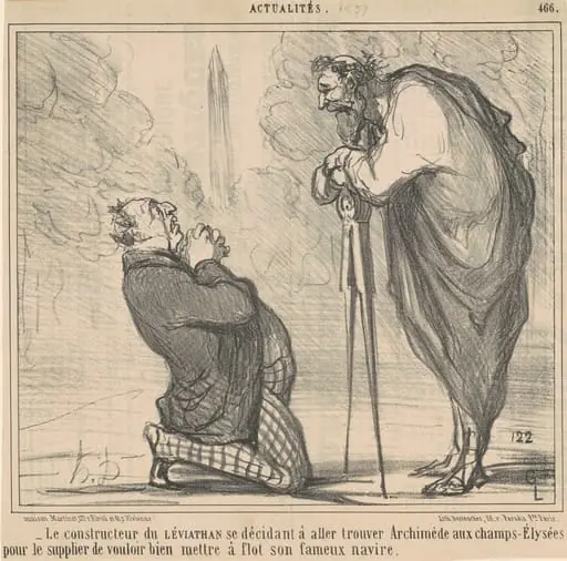 Le constructeur du Léviathan se décidant ...