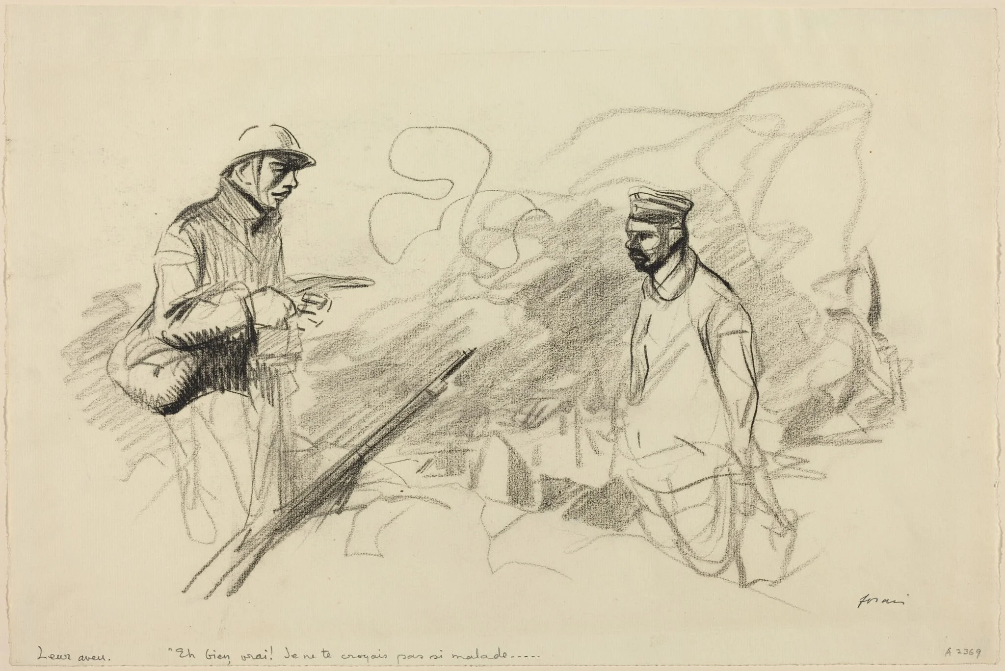 Poilu Acknowledging German Soldier