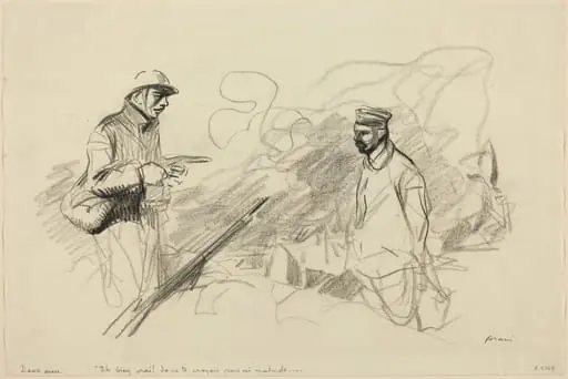 Poilu Acknowledging German Soldier