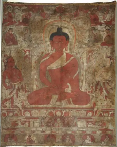 Seated Amitabha with Attendants