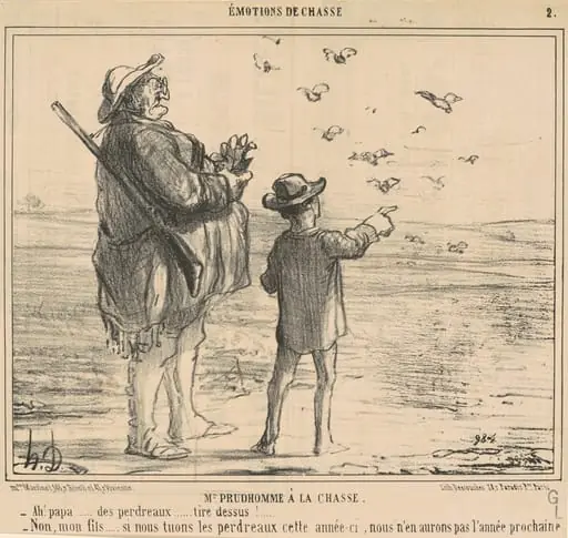 Mr 'Prudhomme a la chasse