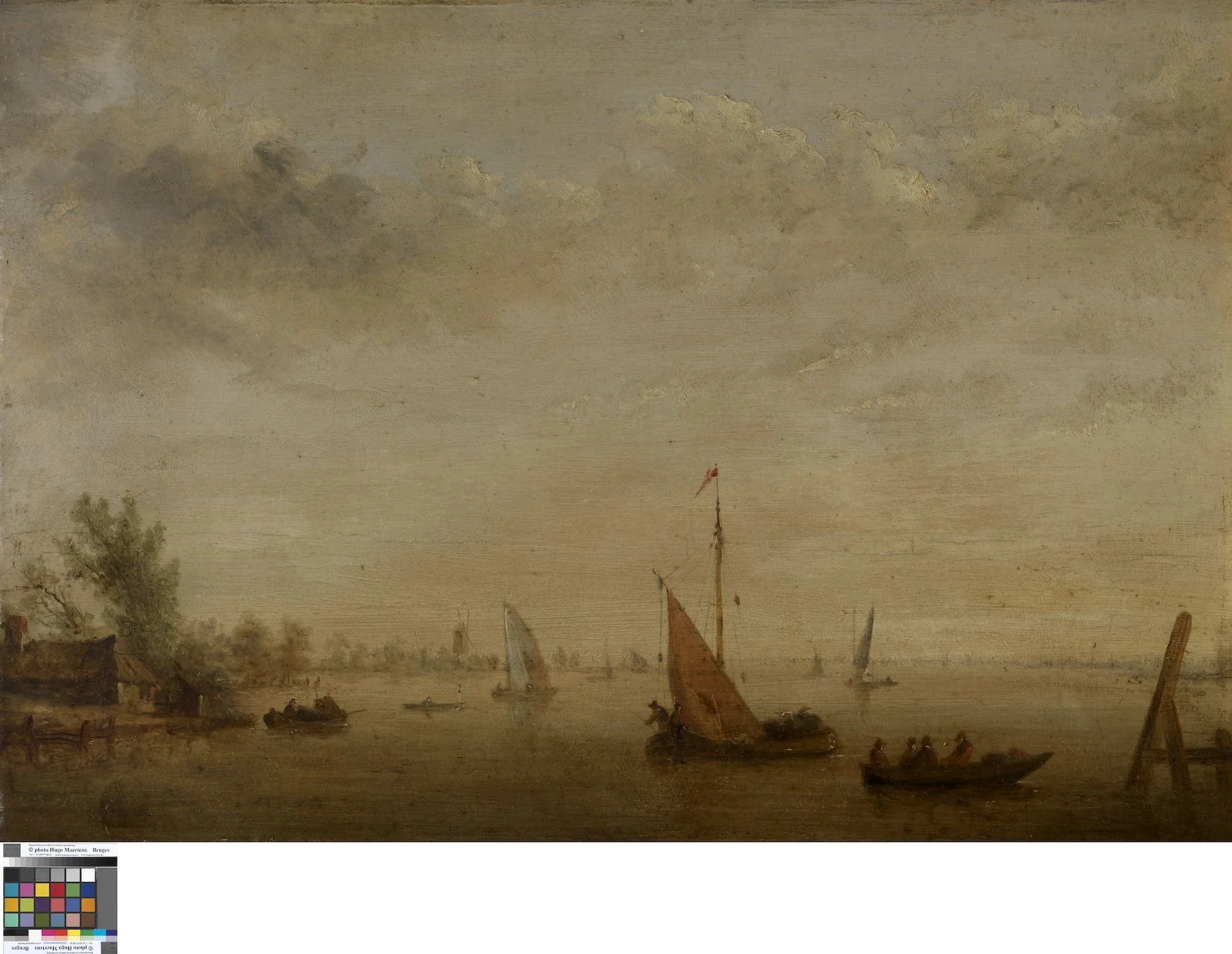 Zeegezicht, by Unknown, oil, 1601
