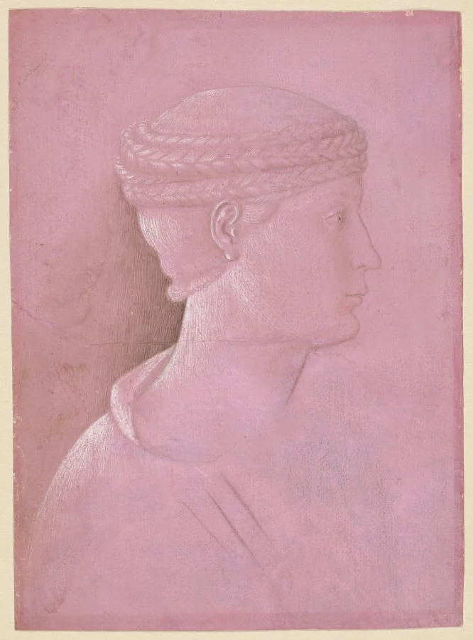 Bust of a Woman (recto), by Benozzo Gozzoli, 1458
