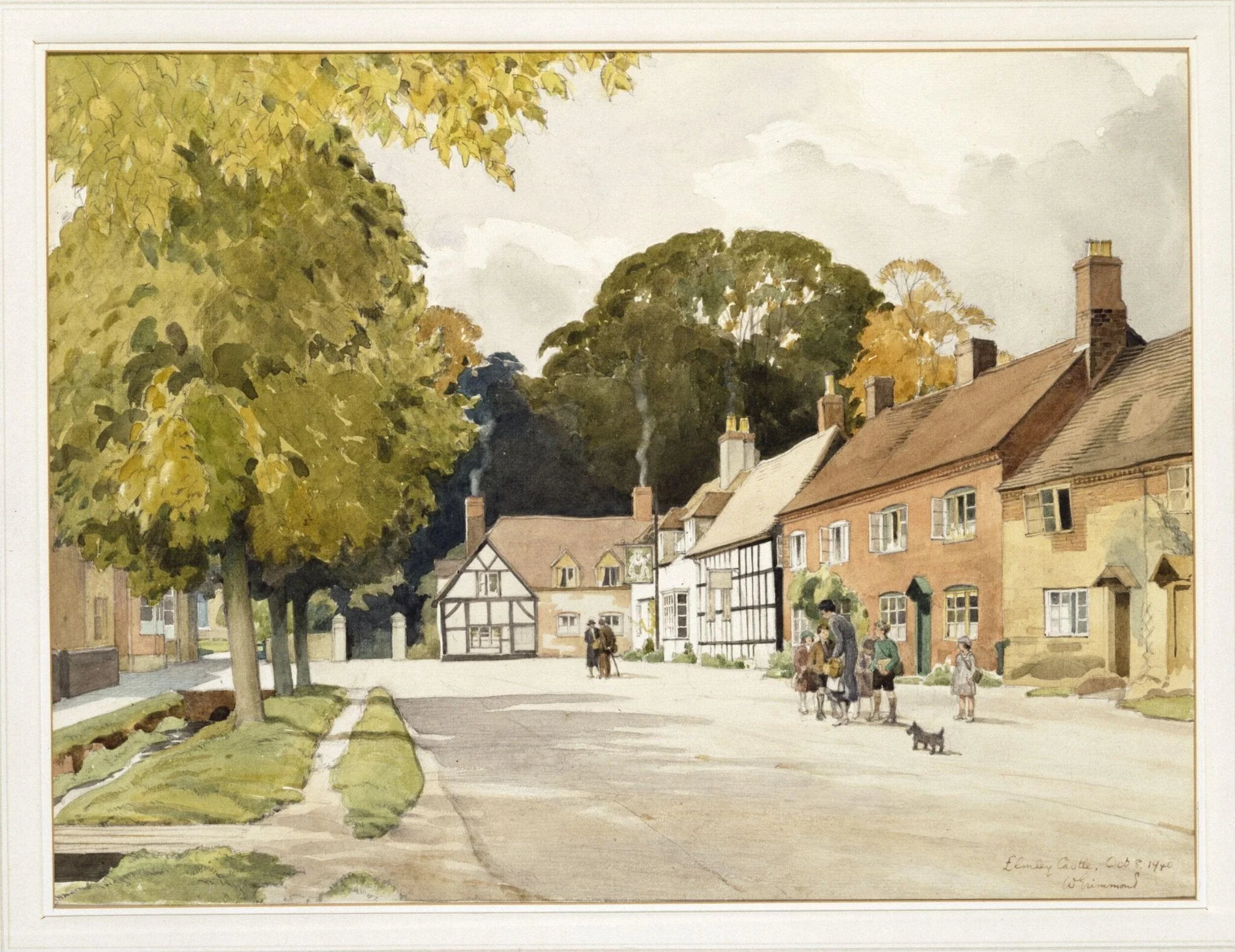 Elmley Castle, by William Grimmond, watercolor, 8