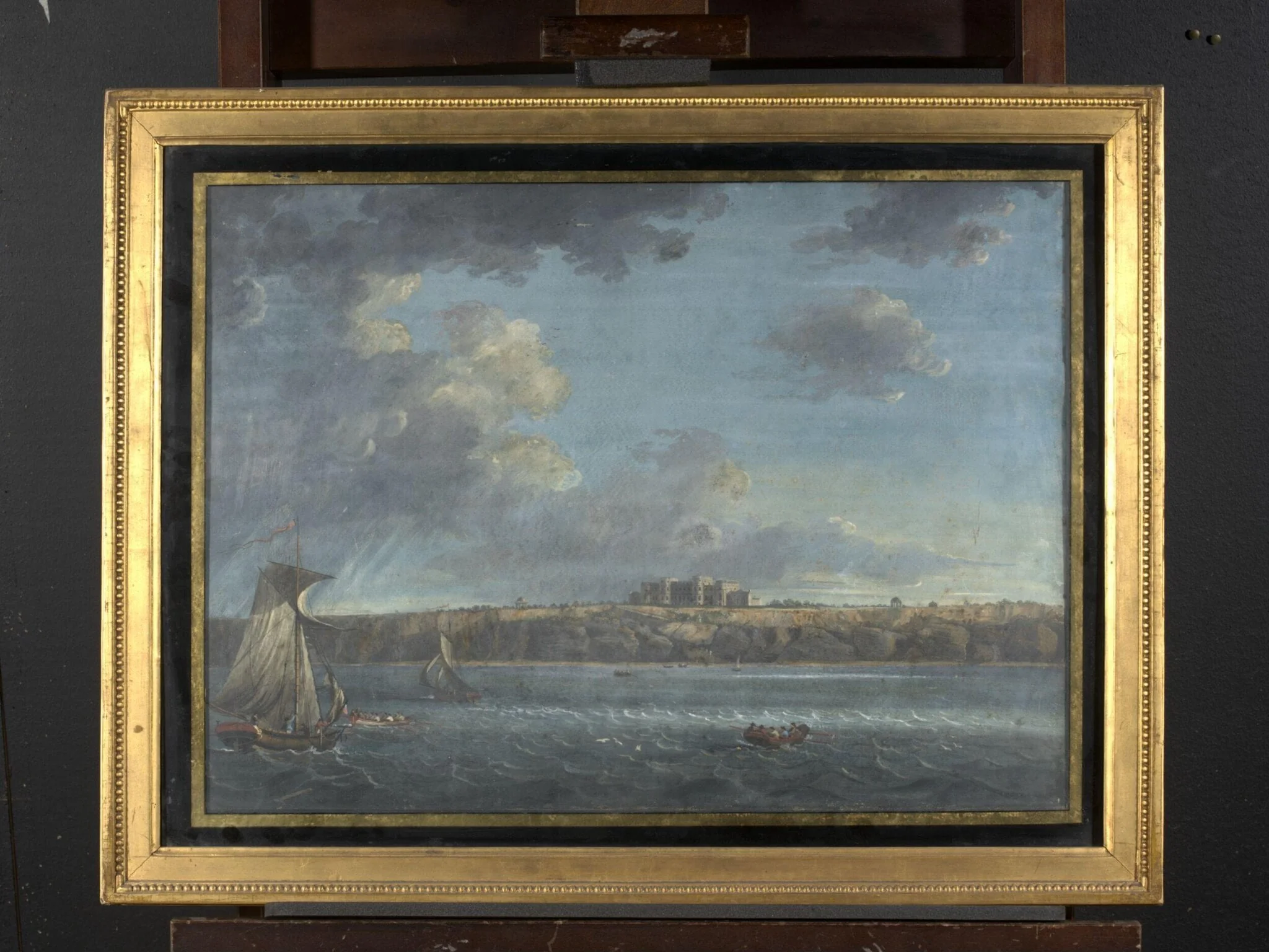 Highcliffe Castle, Dorset (High Cliff, Hampshire), from the Sea