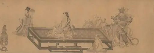 元　王振鵬　維摩不二圖　卷|Vimalakirti and the Doctrine of Nonduality